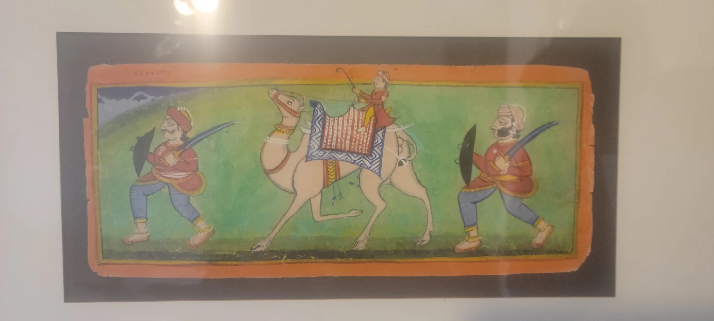 Framed original Indian art
