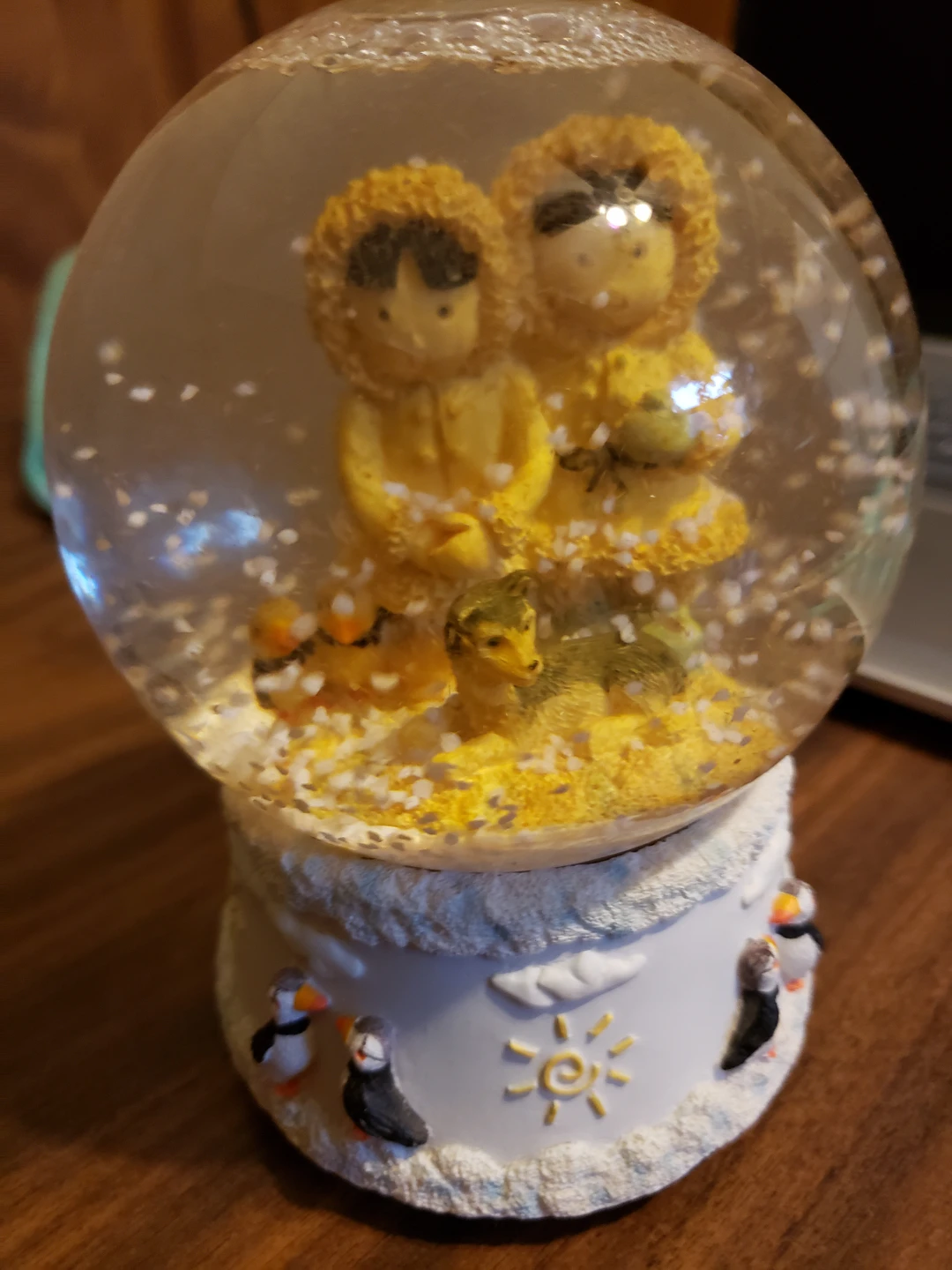 Arctic Theme Musical Snow Globe