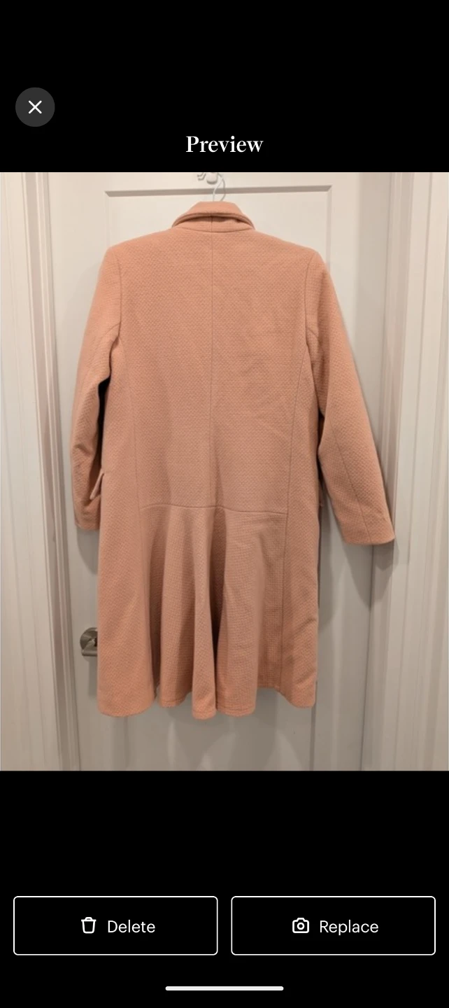 Gaspari Montreal Pink Coat - Size 6 - Wool Cashmere - photo 2