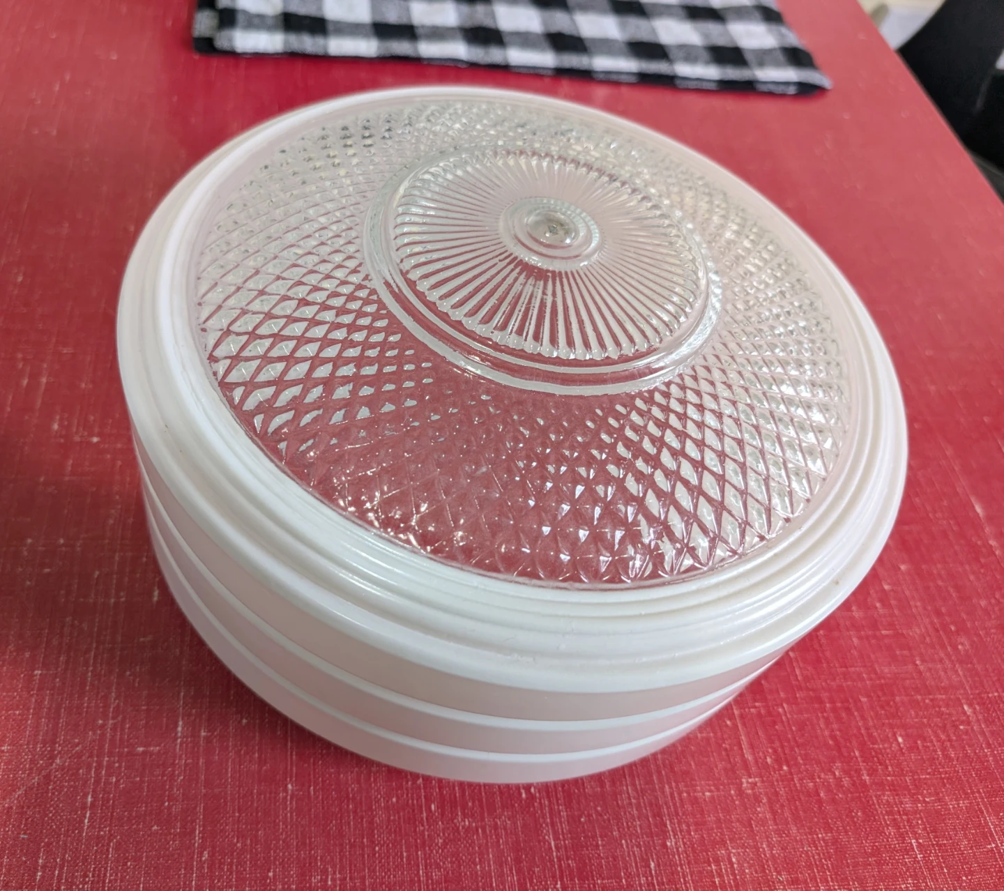 Art Deco Milk Glass Light Shade