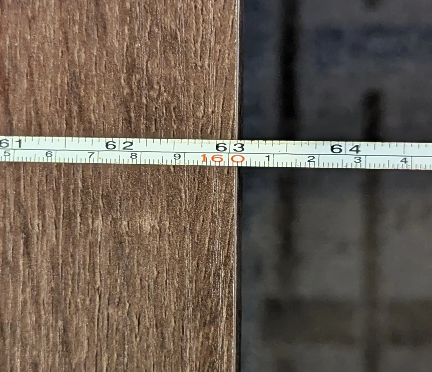 Wall-mounted wood grain fold-down table - photo 3