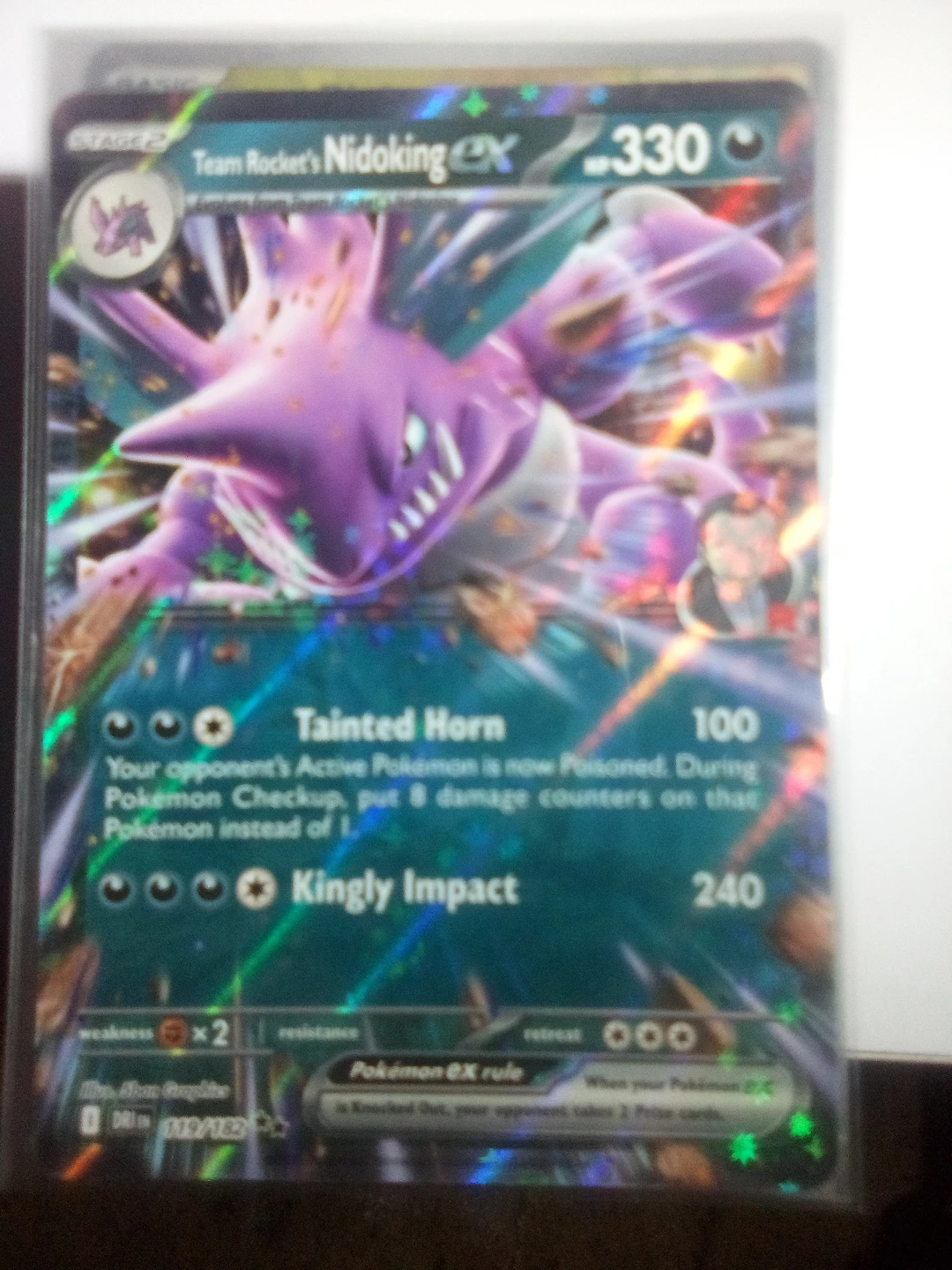 Team Rocket's Nidoking ex Pokemon Trading Card