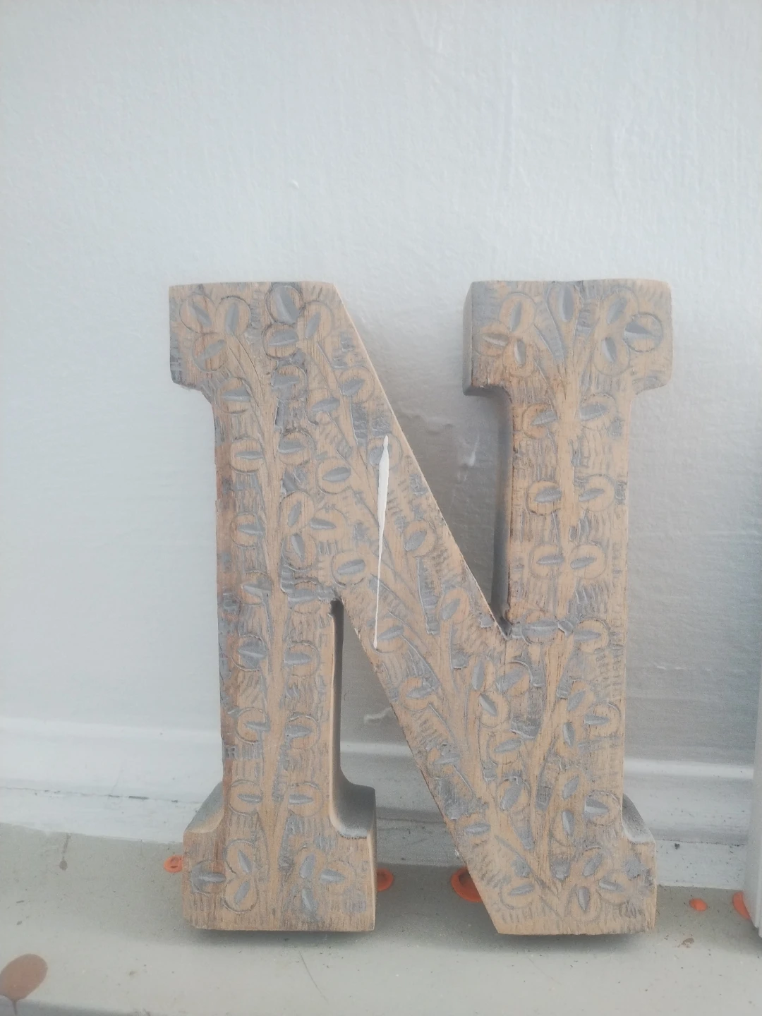 Decorative Wooden Letter N