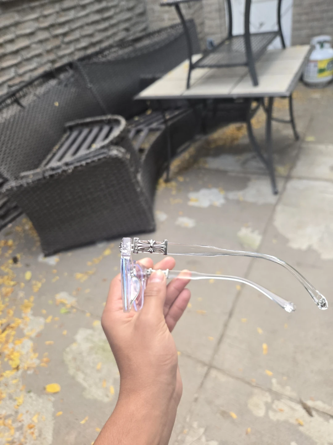 Chrome Hearts clear frame glasses - photo 2