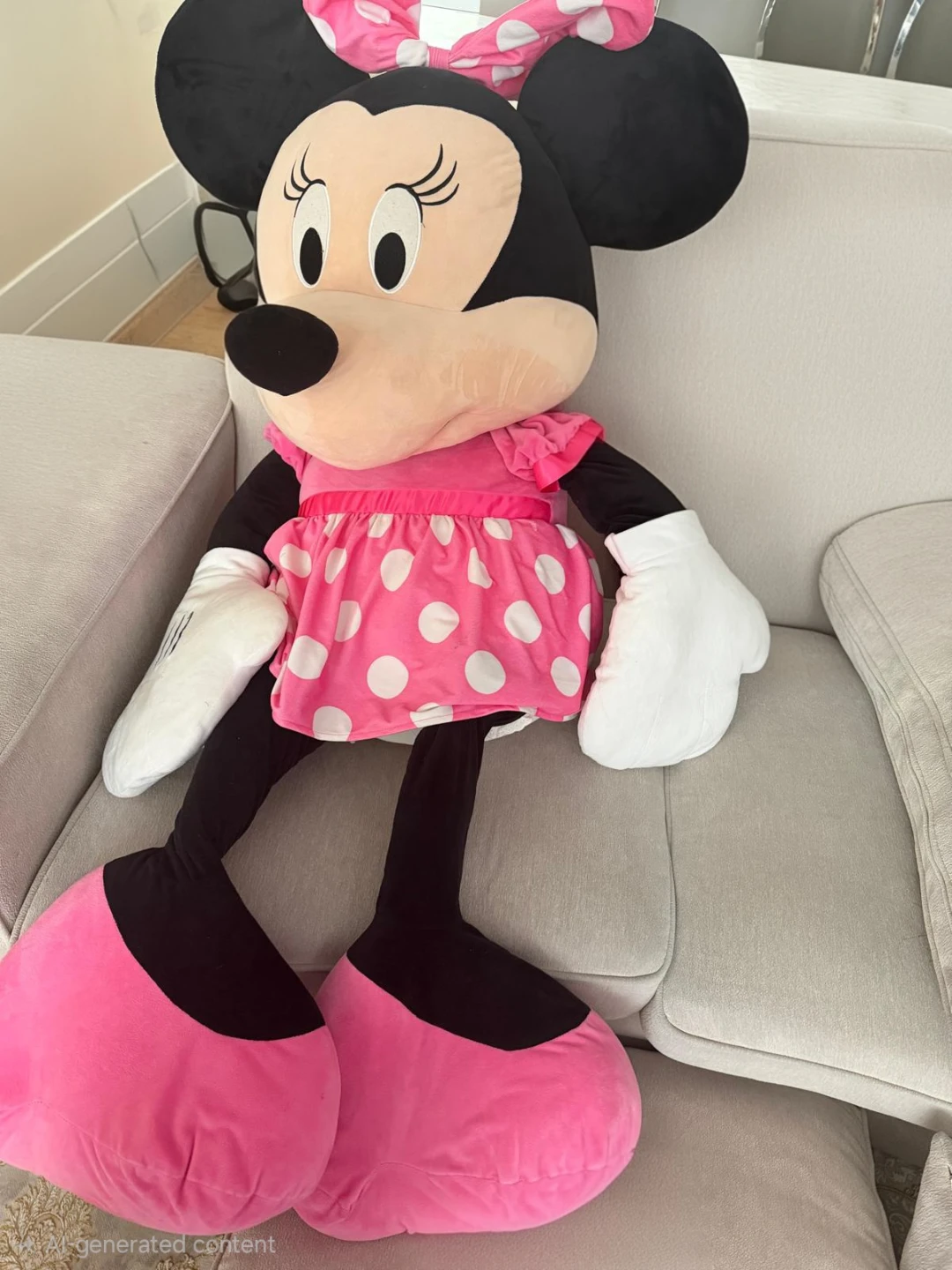 Large Disney Mickey and Minnie Mouse Plush Set - photo 3