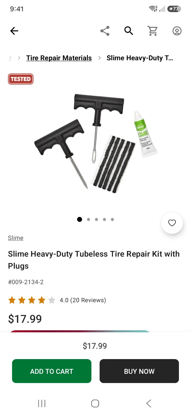 Brand new "Victor" tire repair kit - photo 3