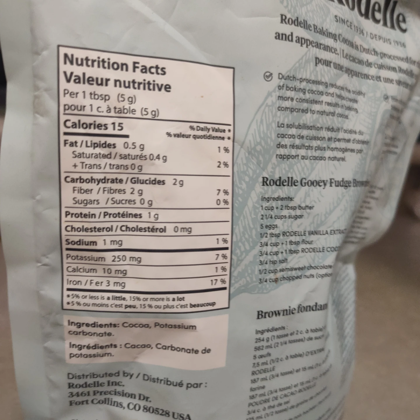 Rodelle Gourmet Baking Cocoa 700g - photo 2