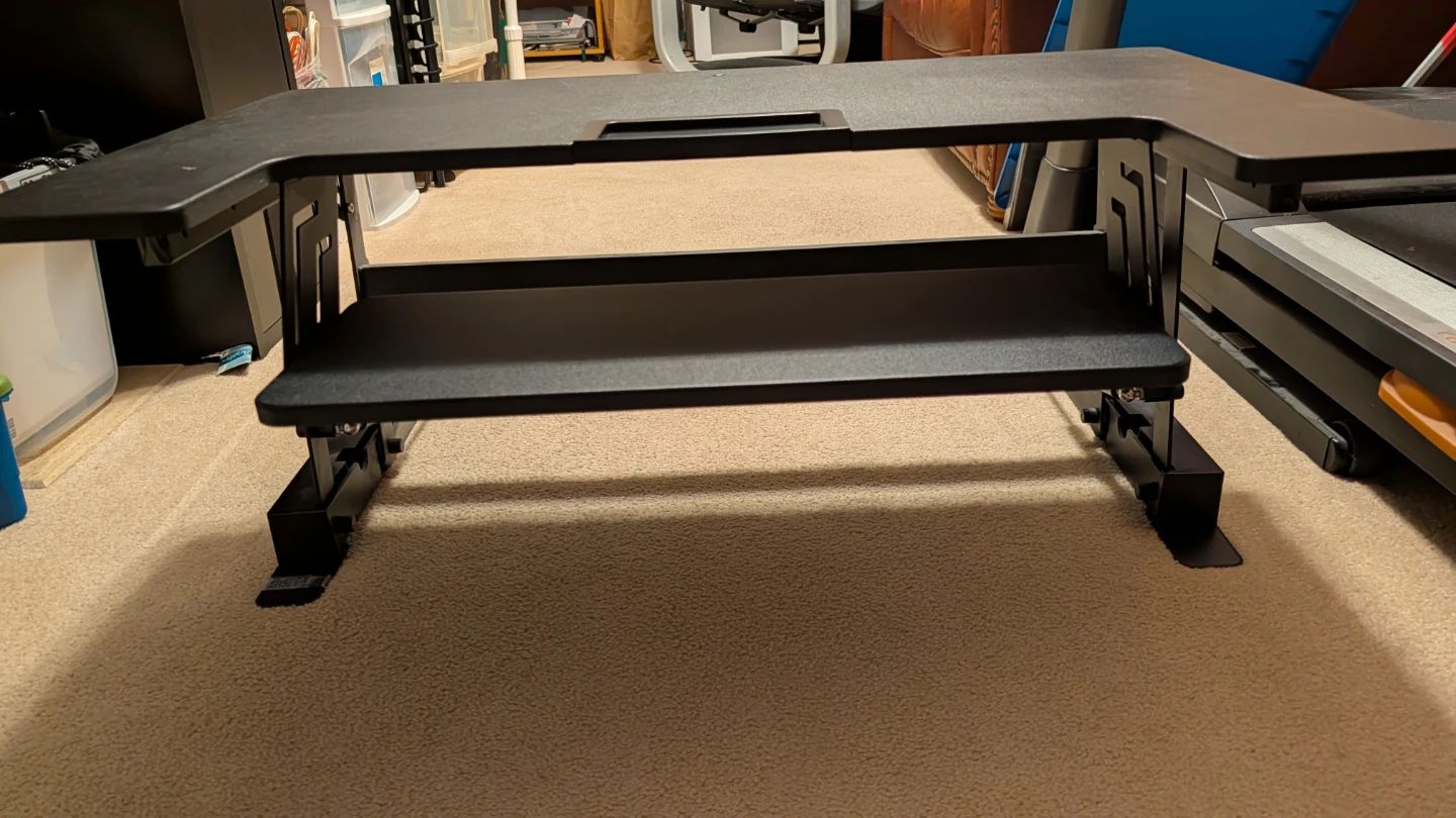 Portable sit stand desk - photo 2