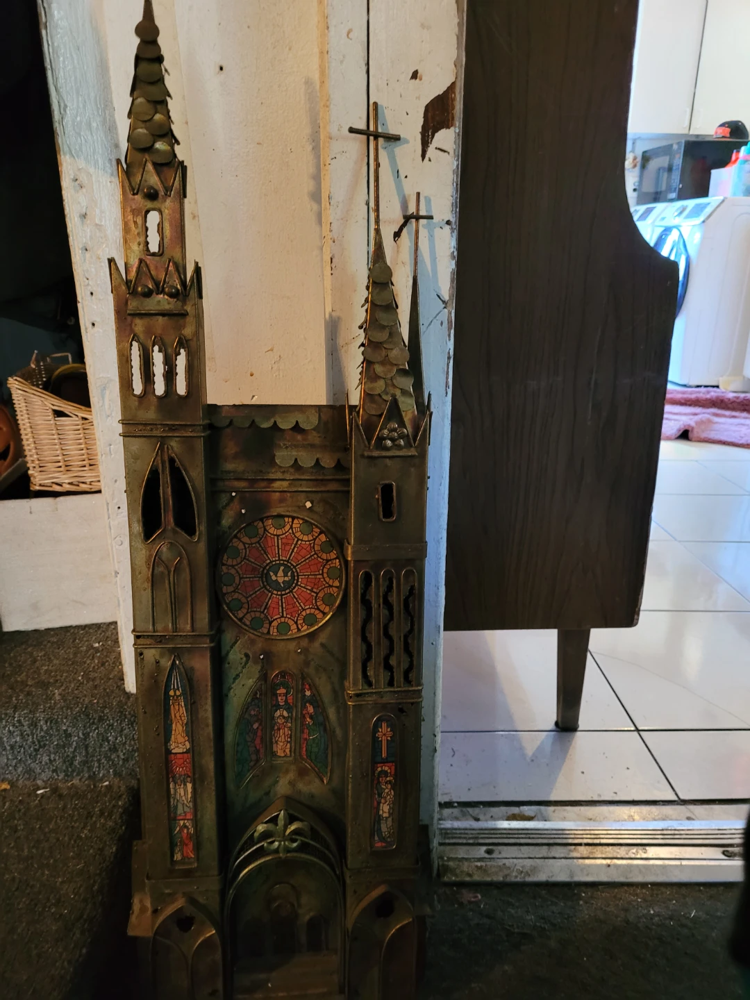 Vintage Metal Cathedral Decorative Model