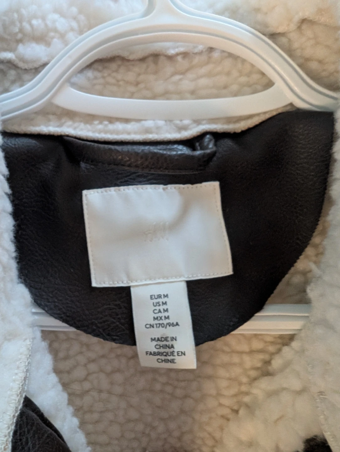 H&M Tan Faux Shearling Aviator Jacket - photo 2