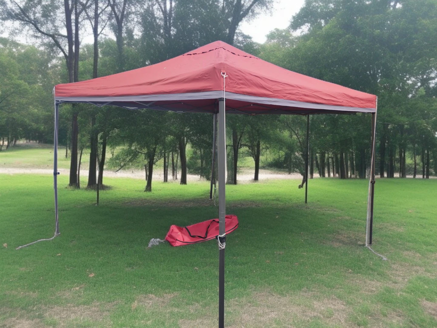 Red Pop-Up Canopy Tent - photo 2