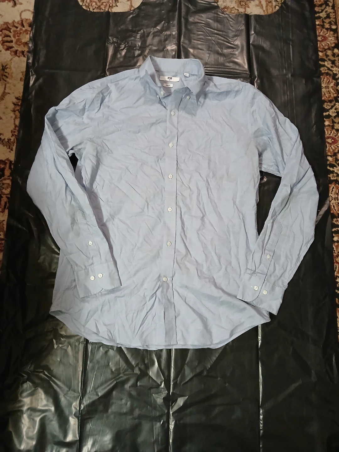 Uniqlo Light Blue Slim Fit Button-Down Shirt - photo 2
