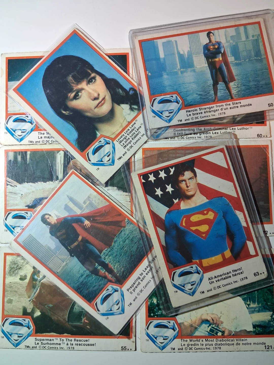 Vintage 1978 DC Comics Superman the Movie Trading Cards
