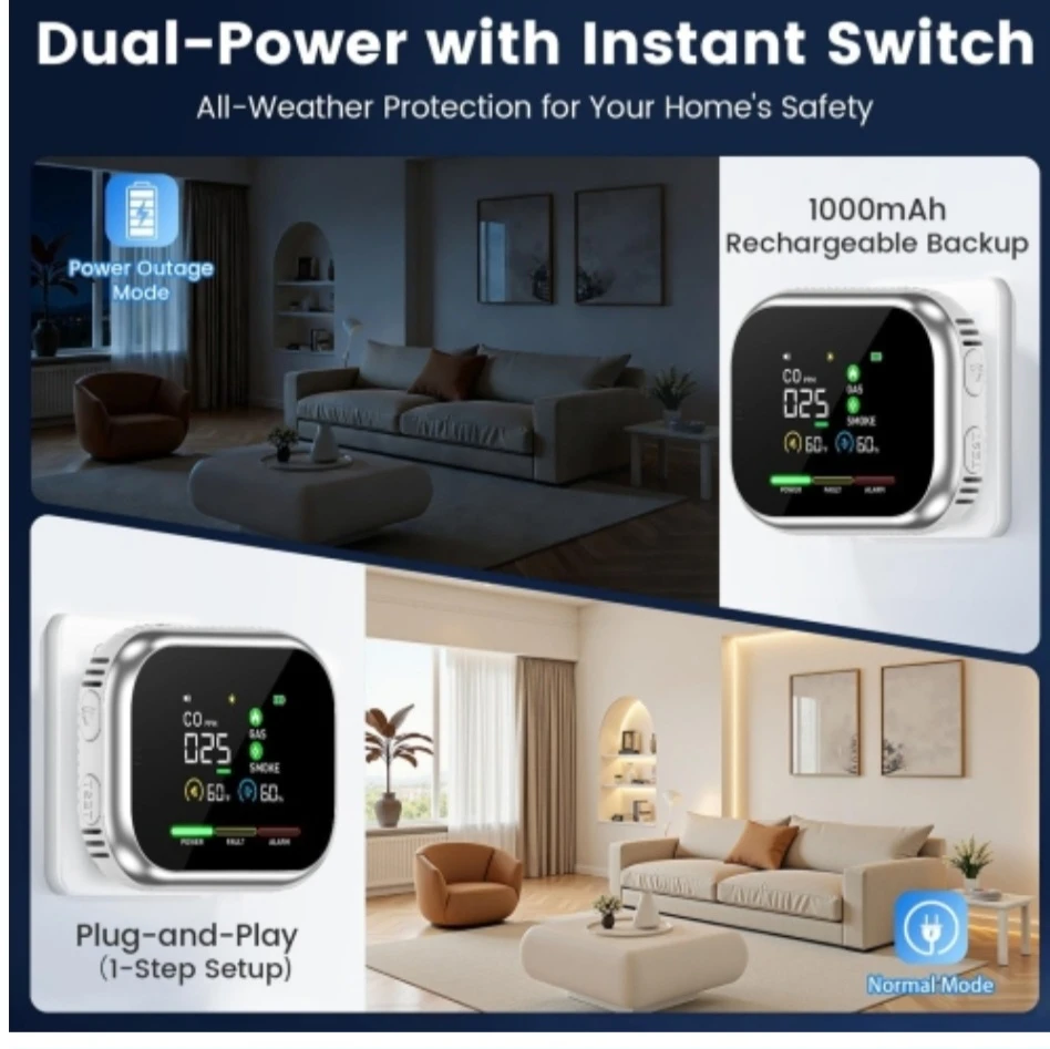 6-in-1 Digital Air Quality Monitor - photo 3