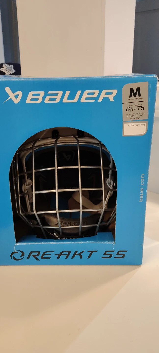 Bauer RE-AKT 55 Hockey Helmet White - photo 3