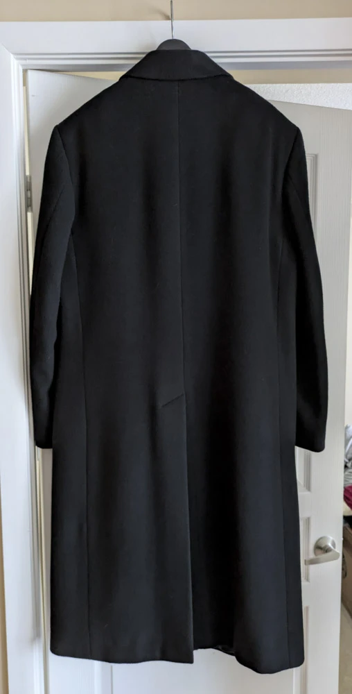 Adolfo Men's 40R Full-Length Overcoat - EXCELLENT CONDITION - photo 2