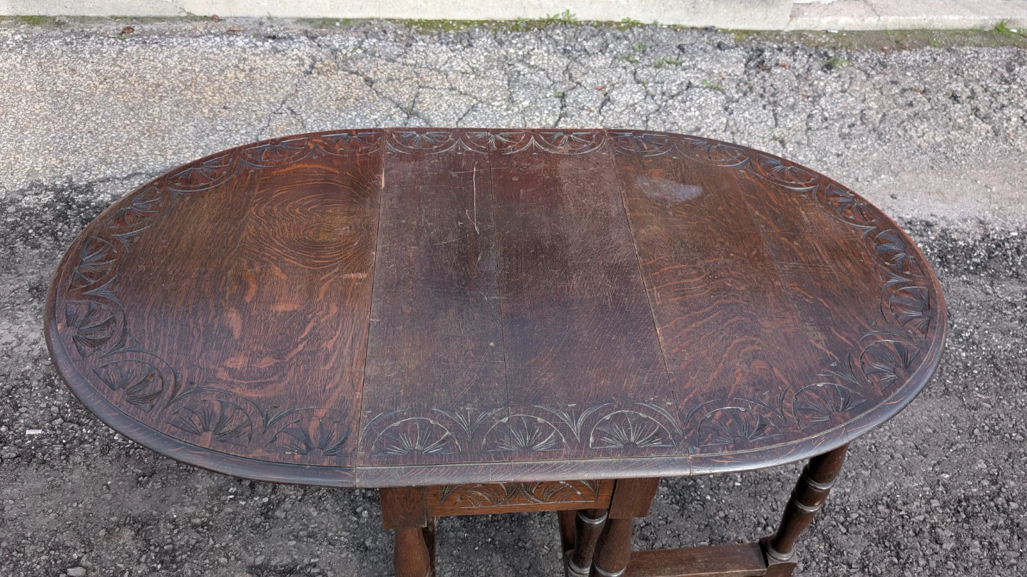 Vintage Oak Gateleg Table - photo 2