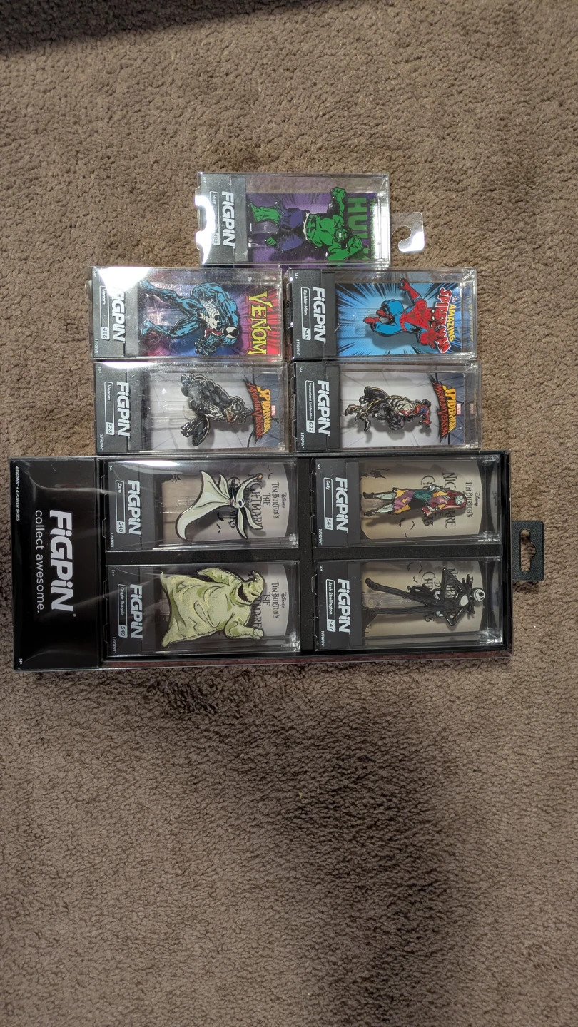 FiGPiN Marvel and The Nightmare Before Christmas Collection