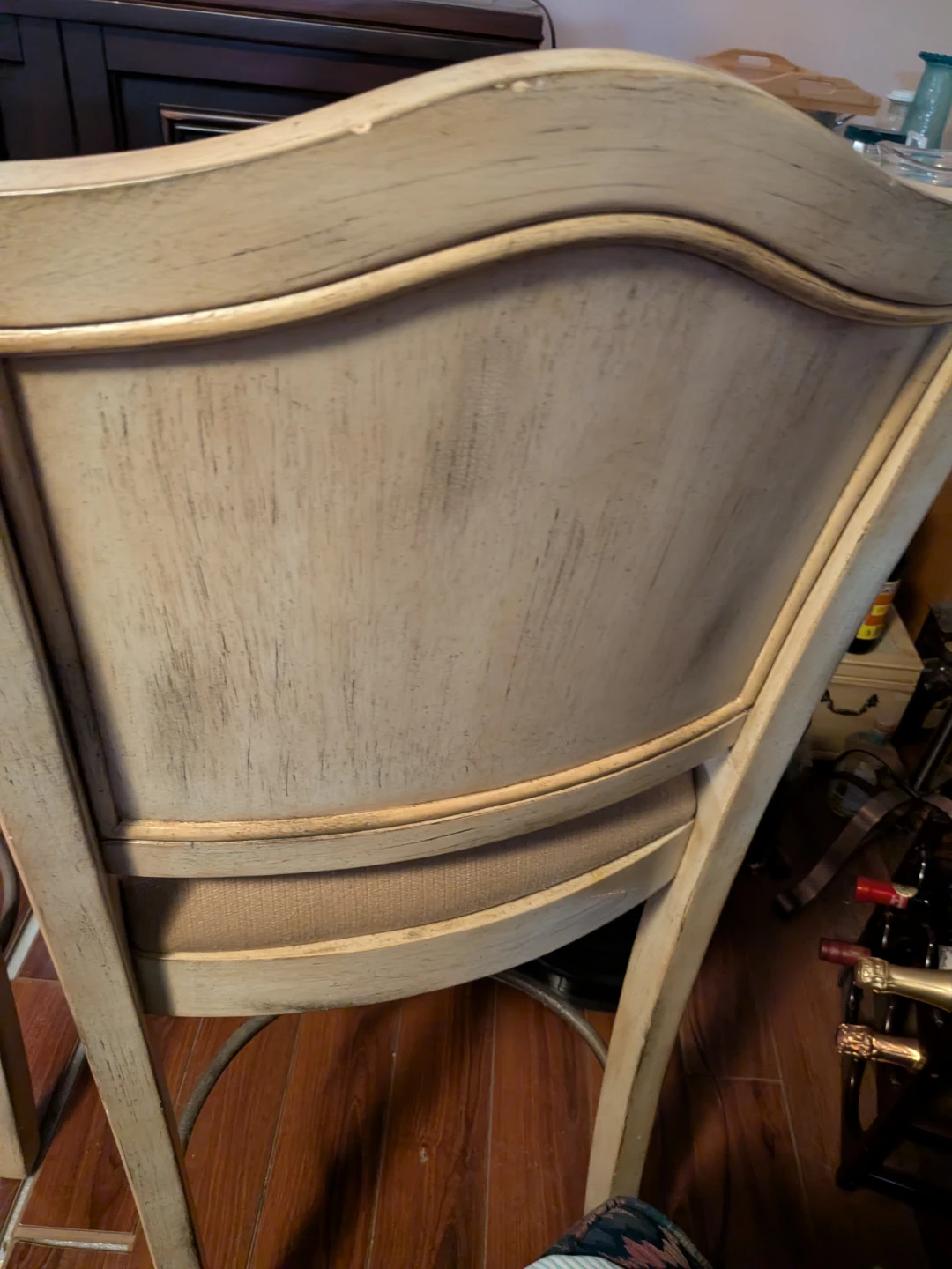 Old School White Pine Wood Bar Stool - photo 3
