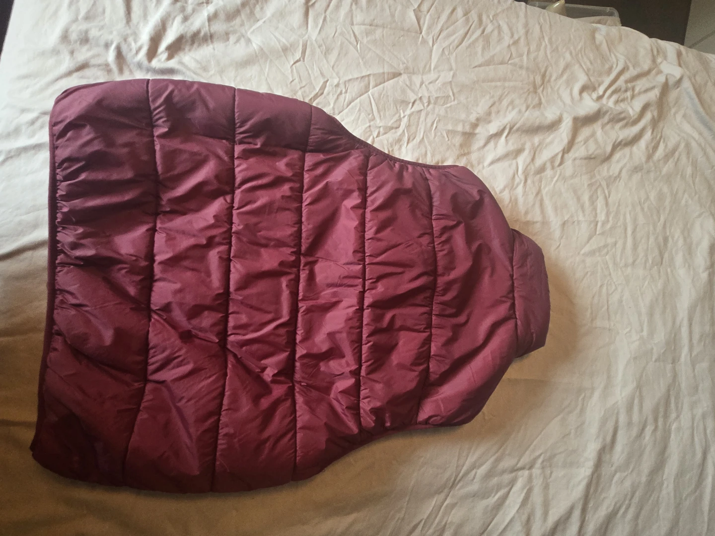 MEN'S Forever 21 Quilted Puffer Vest - Wine - photo 3