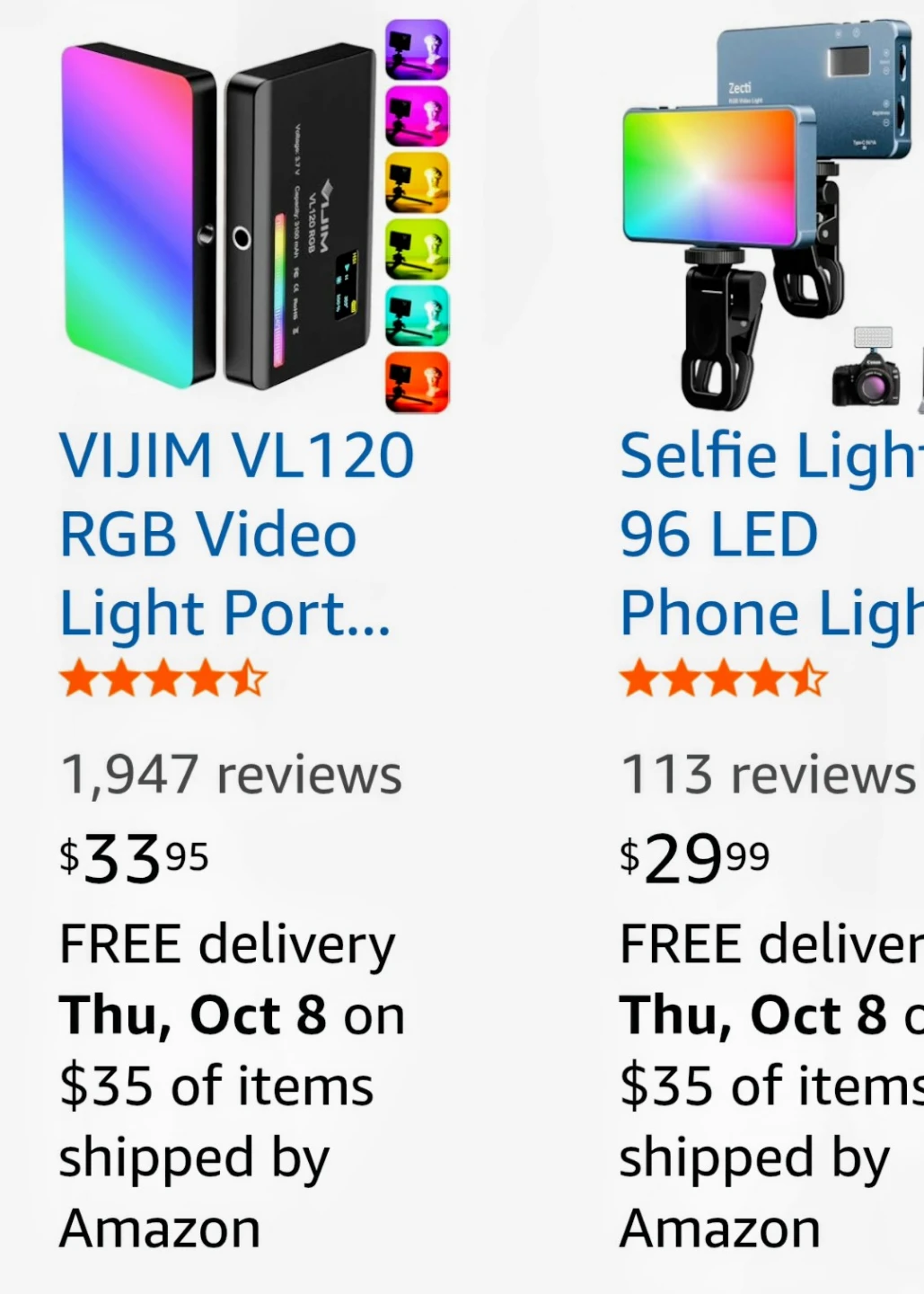 Portable RGB LED Video Light - photo 4