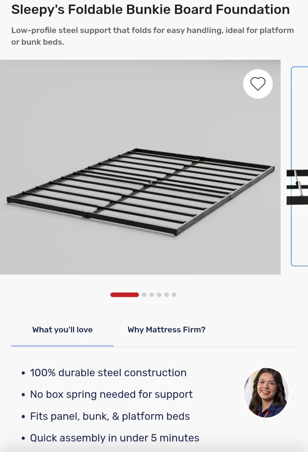Foldable queen bunkie board bed support box spring alternative