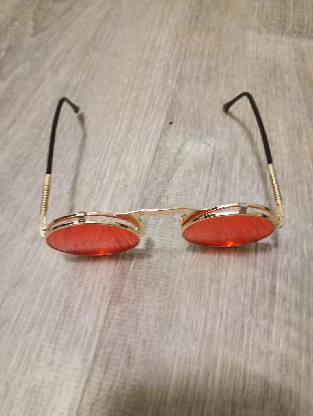 Steampunk Flip-Up Round Sunglasses - photo 2