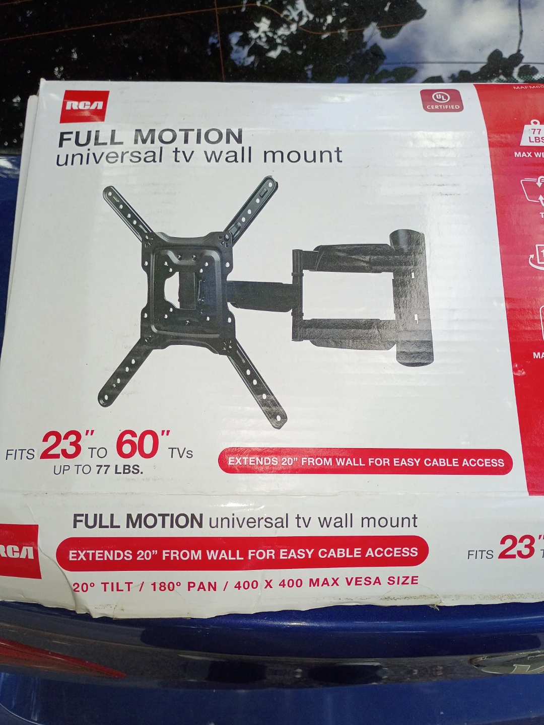 RCA Full Motion Universal TV Wall Mount