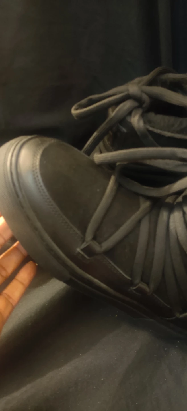 Black Lace-Up Winter Boots - photo 3