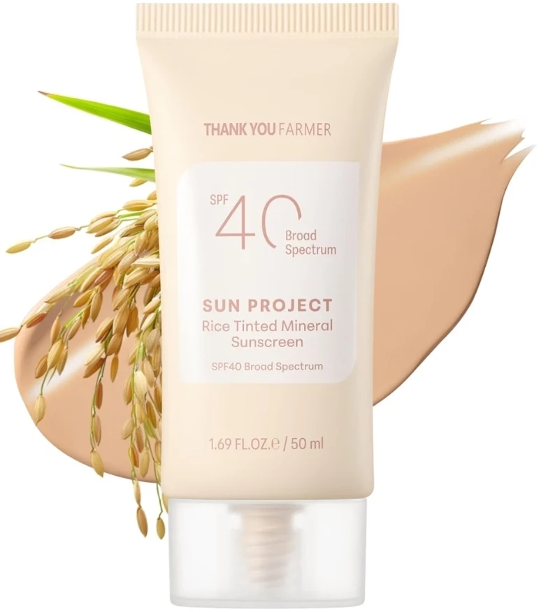 Thank You Farmer Sun Project Rice Tinted Mineral Sunscreen - photo 2