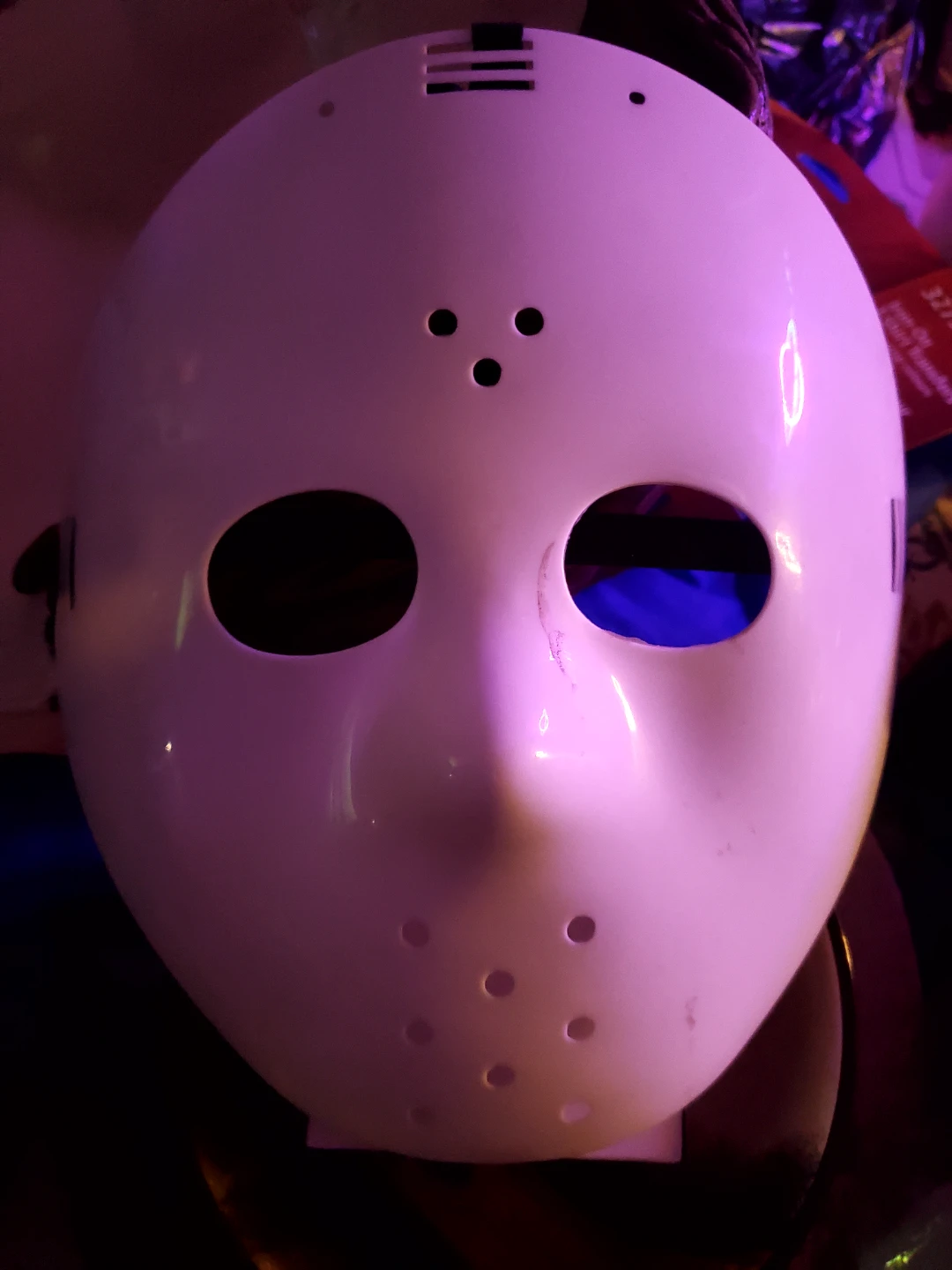 White Hockey Style Mask