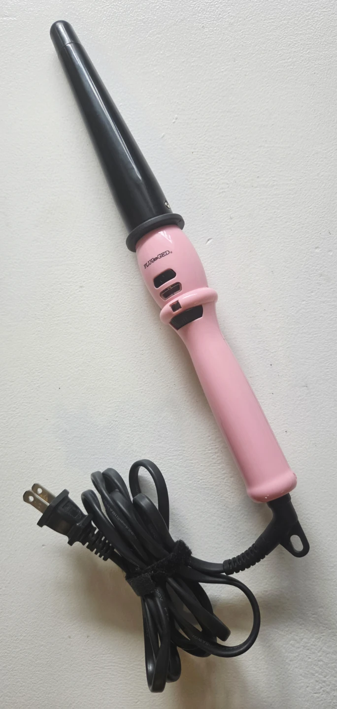 Plugged In Tapered Curling Wand