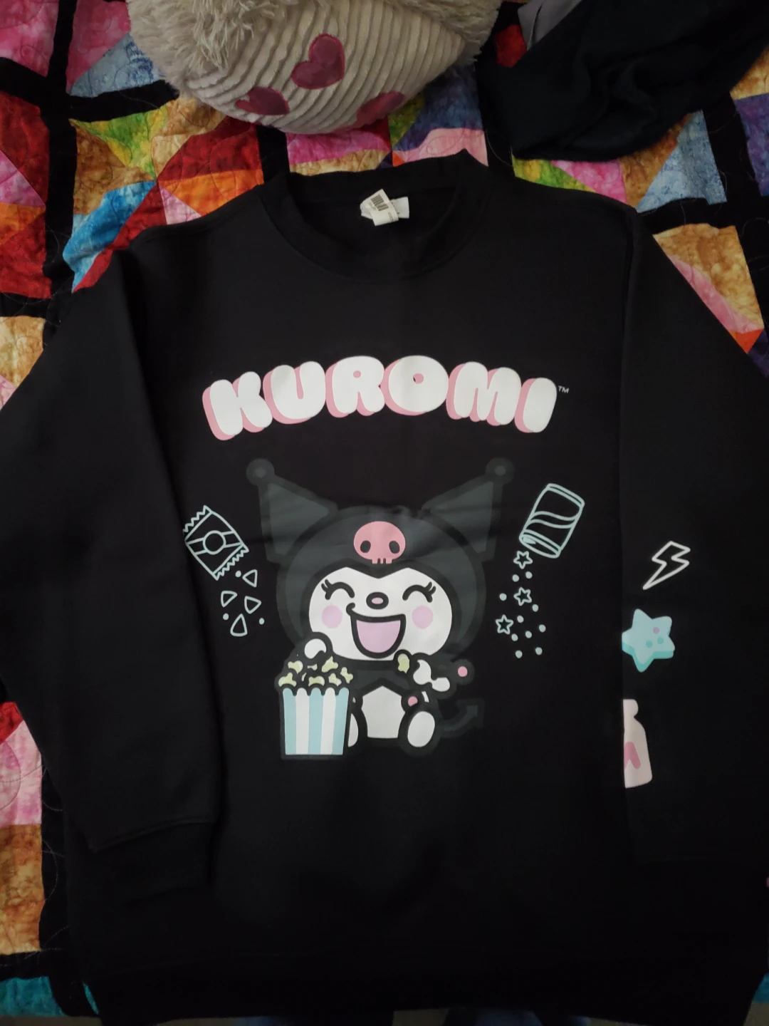 Sanrio Kuromi Graphic Black Sweatshirt