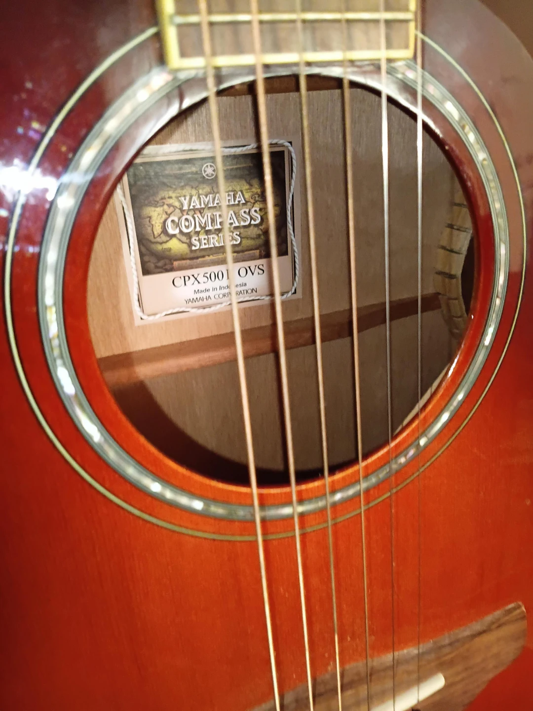 Yamaha CPX500I OVS Acoustic Electric Guitar - photo 4