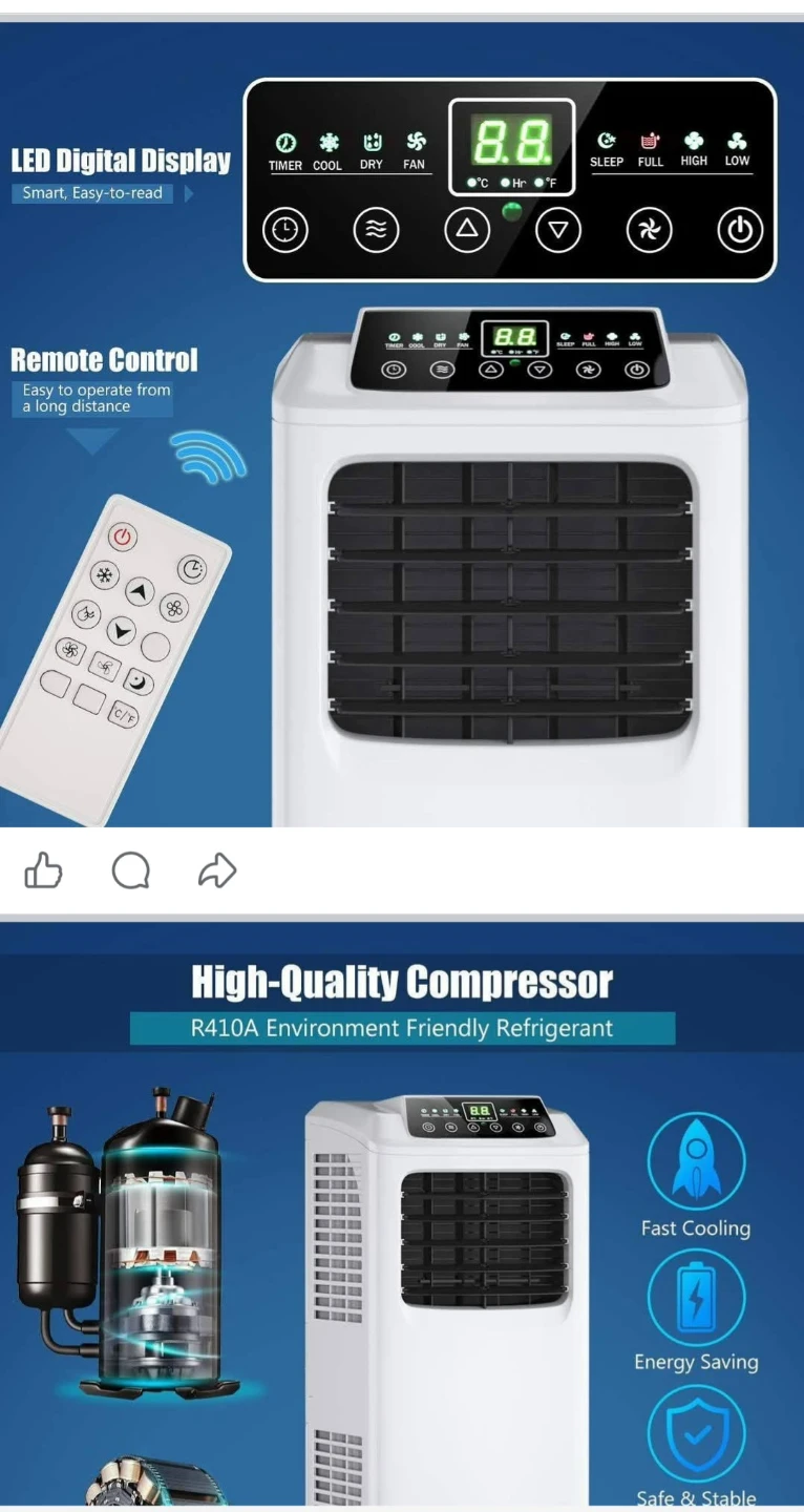 8000 BTU Portable Air Conditioner - photo 3