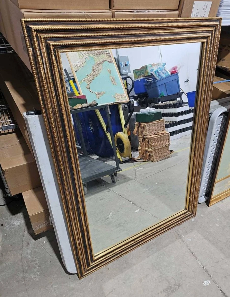 Vintage Ornate Gilt Mirror - photo 2