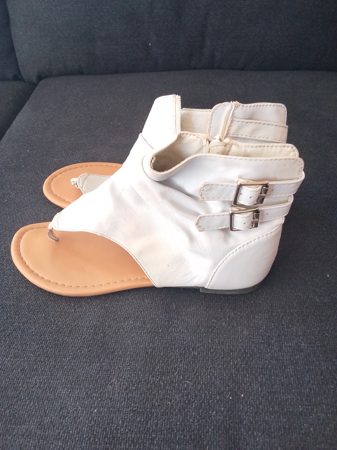 White ankle sandals - photo 2