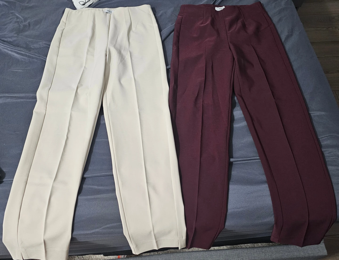 Two pairs of Suzy Shier dress pants ($20 each) brand new no tag