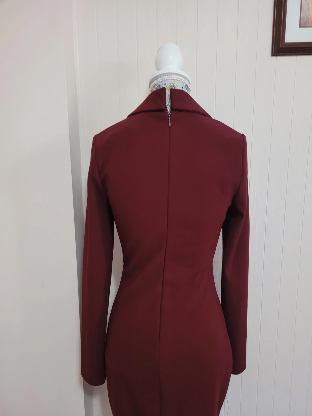Le Château Blazer Dress Wine Red XXS - photo 2