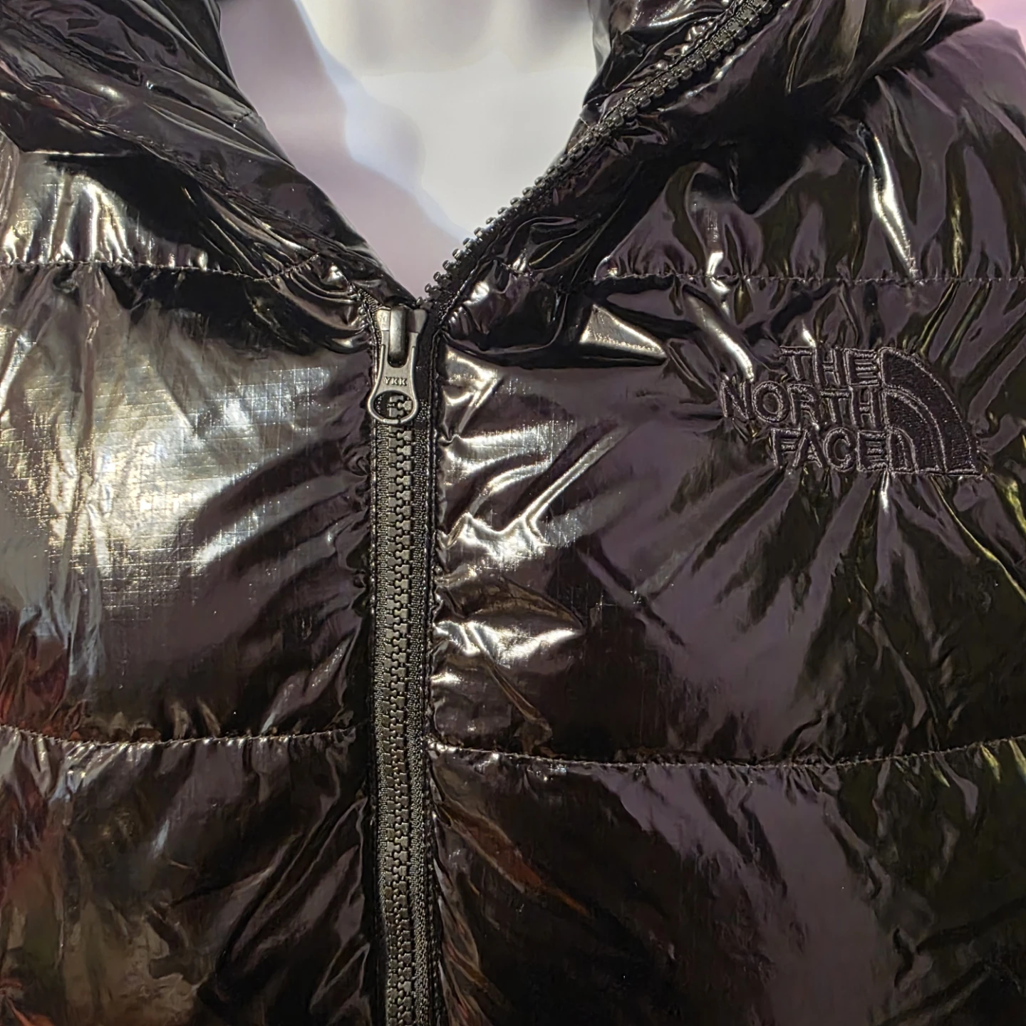 The North Face Women's Shiny Black Puffer Vest size L - photo 3