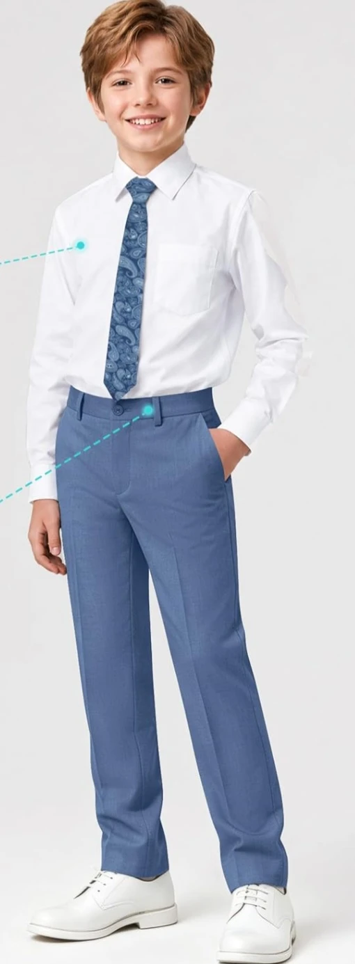 👖 Boys’ Light Blue Dress Pants – Size 12 - photo 2