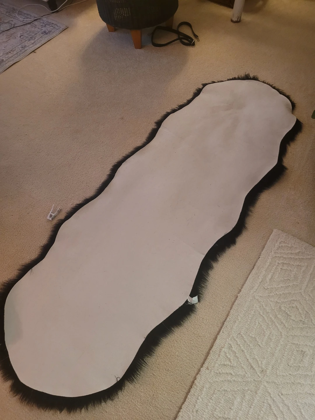 Linmopm Black Faux Fur Rug - photo 2