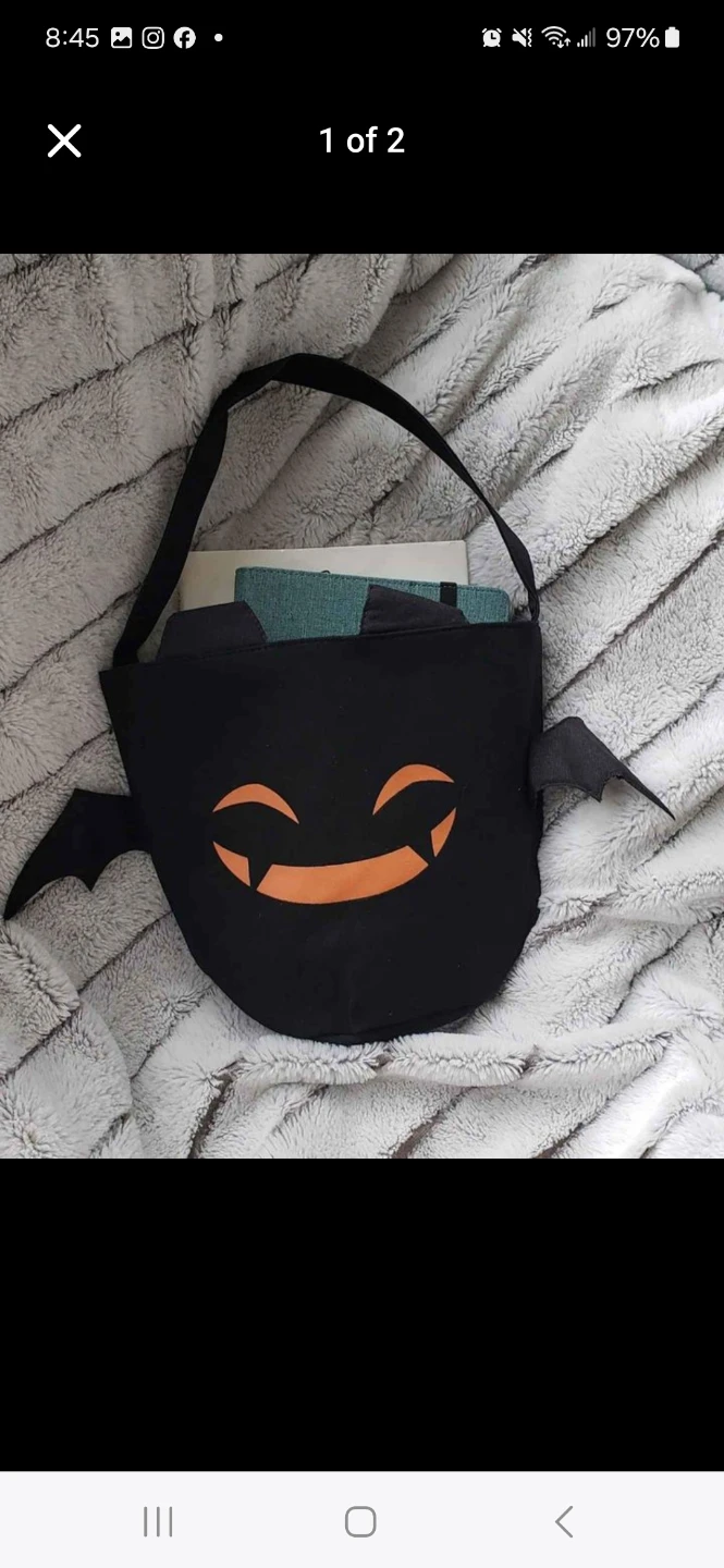 Bat Halloween Trick-or-Treat Bag