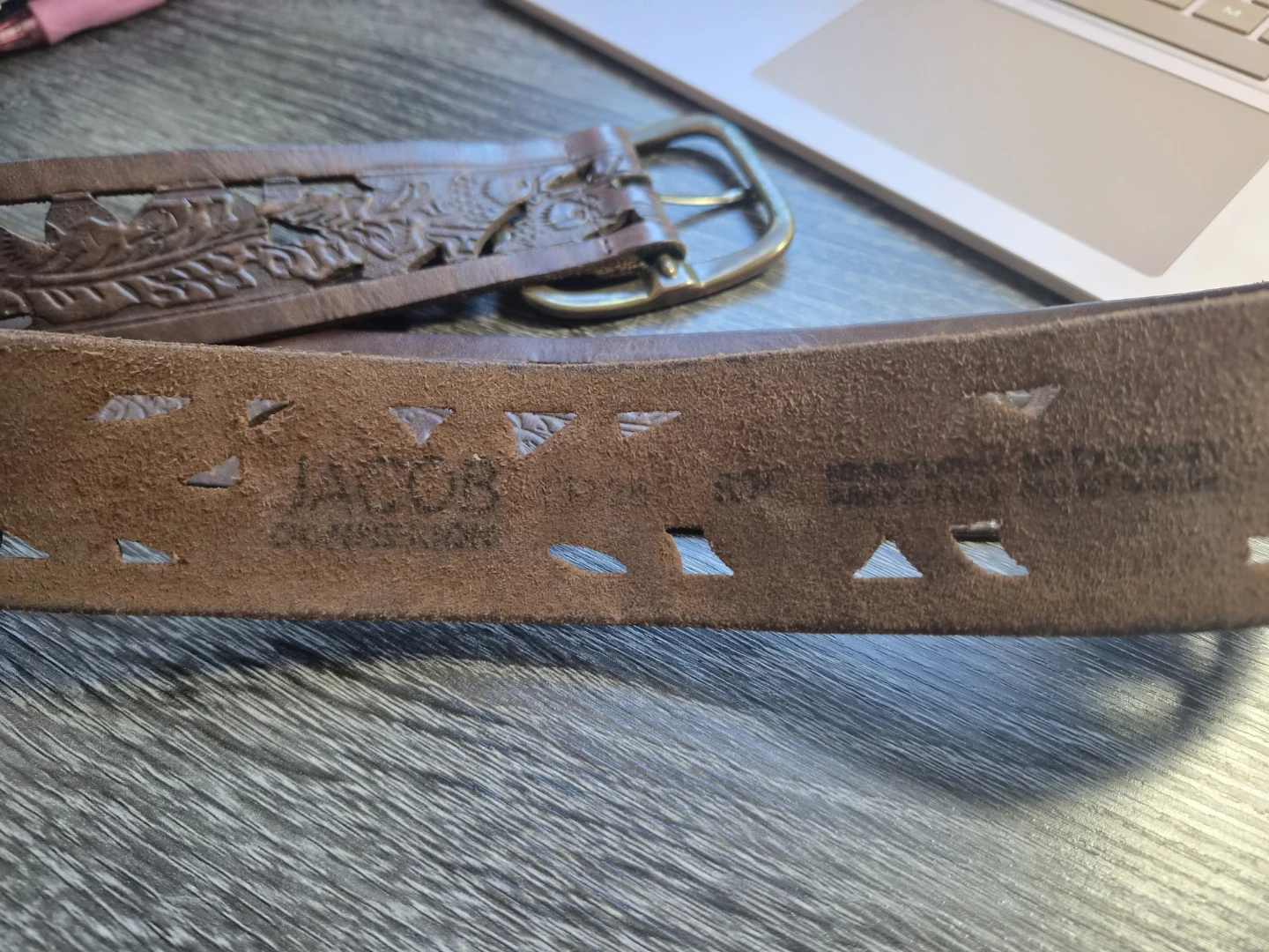 Unique Leather Belt from Jacob - Small - photo 4