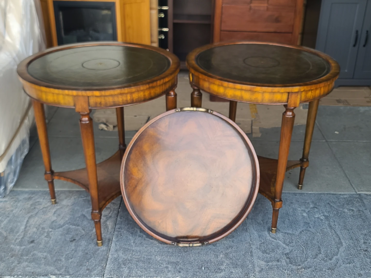 Maitland-Smith Round Side Tables - photo 2