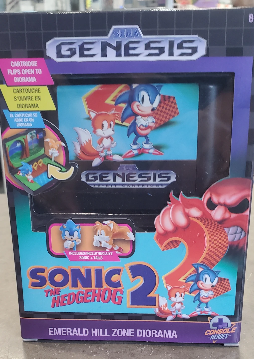 Sega Genesis Sonic the Hedgehog 2 Emerald Hill Diorama