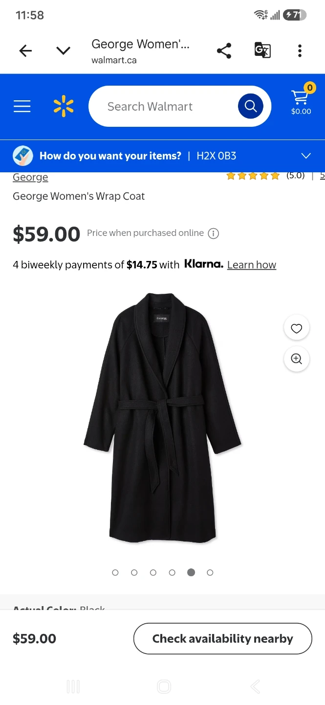 George Women's Wrap Coat