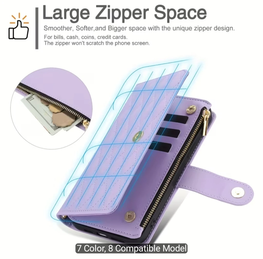 Brand new Deep Purple Galaxy A57 5G Wallet Phone Case - photo 3