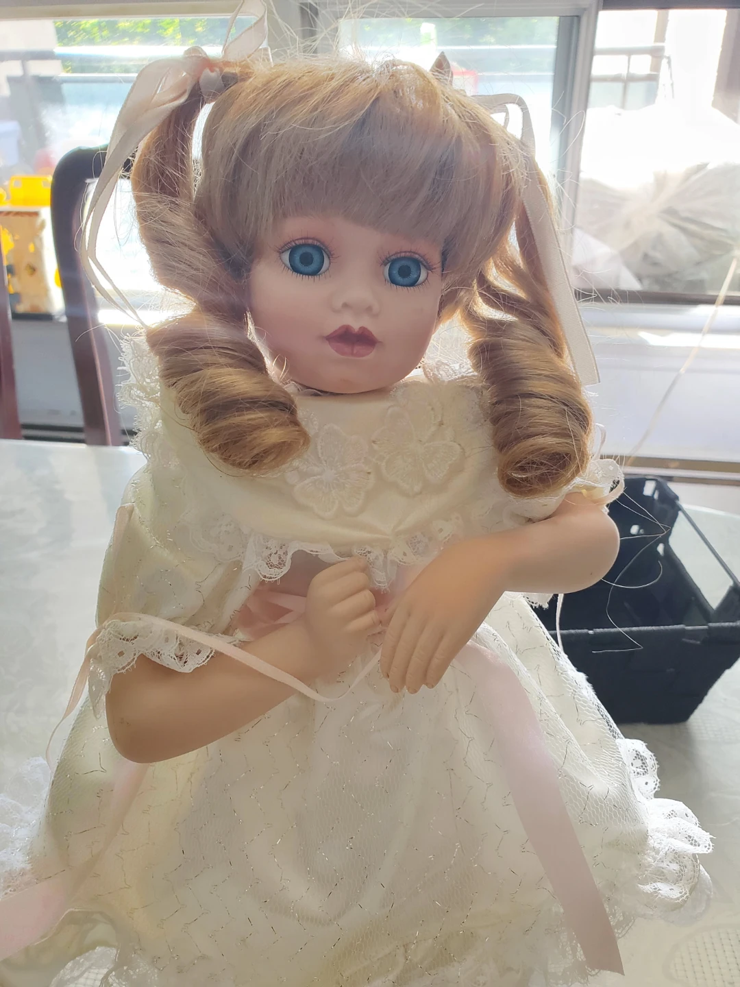 Vintage 15" Porcelain Collector Doll