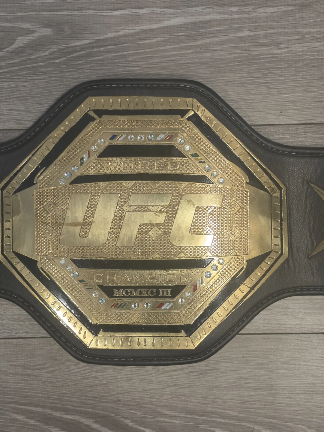 Autographed UFC World Champion Replica Belt - photo 3
